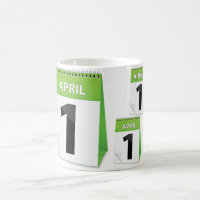 1er avril tasse de calendrier