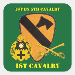 1ER BATAILLE 5E CAVALRY 1ER CAVALRY STICKERS