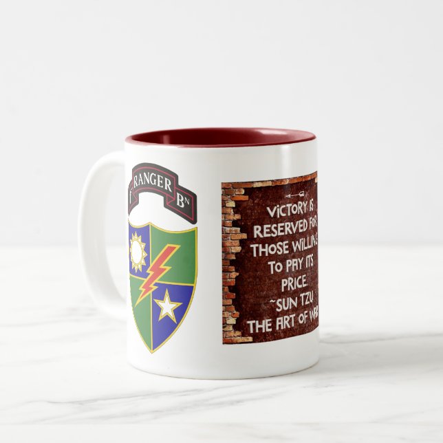 1er Bataillon - 75e Régiment des Rangers - Mug de  (Devant gauche)