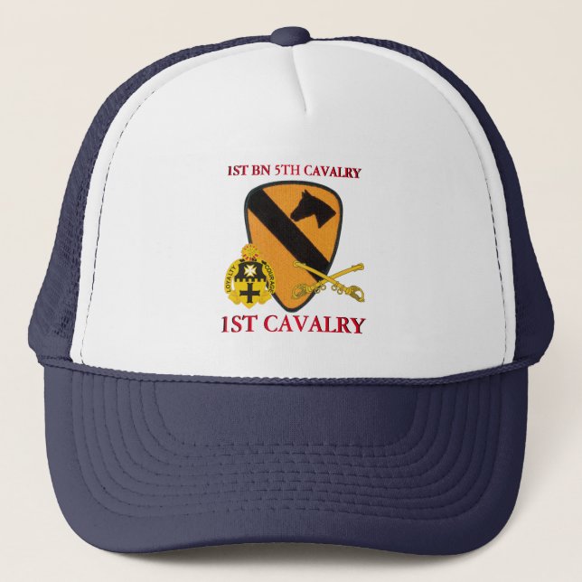1ER CASQUETTE CAVALRY DE LA 5E CAVALRY DE BATAILLE (Devant)