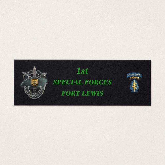 1er groupe des forces spéciales bérets verts (Devant)