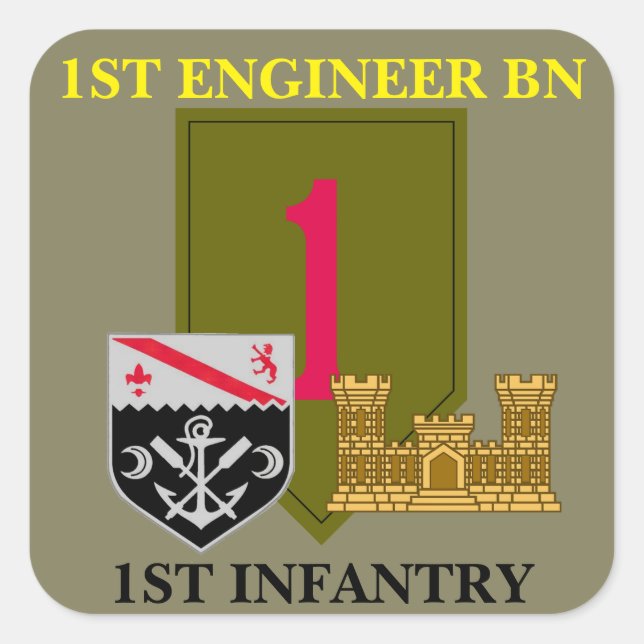 1ER INGÉNIEUR BN 1ER STICKERS D'INFANTERIE (Devant)