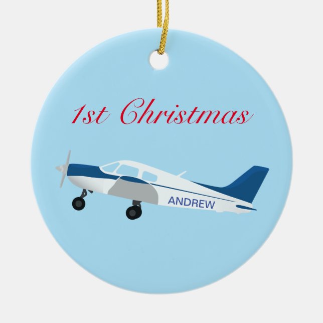 1er Ornement d'avion de Noël (Devant)