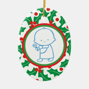 1er Ornement personnalisé de Noël pour bébé de la 