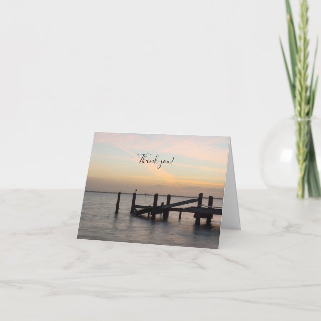 1er Sunset 2017 Cocoa Beach Carte de remerciements (Devant)