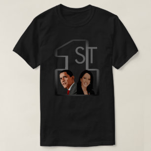 1er T-shirt afro-américain avec Pres et Vice Pres