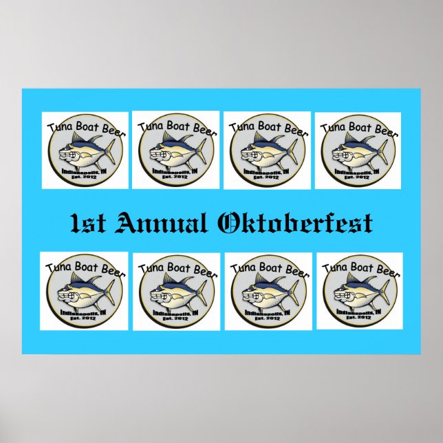1ère affiche annuelle de l'Oktoberfest (Devant)
