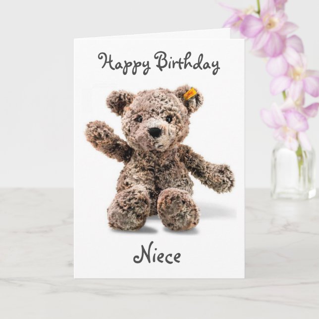 *1ère ANNIVERSAIRE SOUHAITÉ* Carte NIECE (Orchidée)