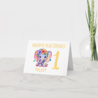 1ère carte d'anniversaire | Carte d'anniversaire h