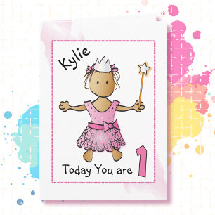 1ère carte d'anniversaire pour fille