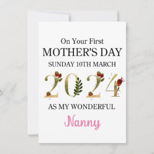 1ère carte de la Fête des mères comme ma nounou, h