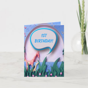 1ère carte d'invitation de fête d'anniversaire