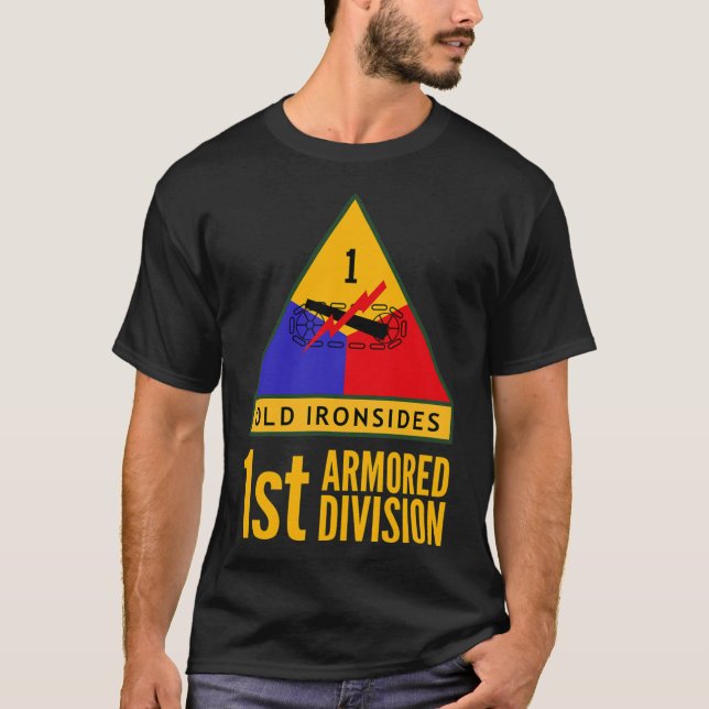 1ÈRE DIVISION ARMÉE T-Shirt MILITAIRE AMÉRICAINE. (Devant)