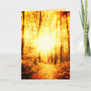 1GOLD SUN GREETING CARD