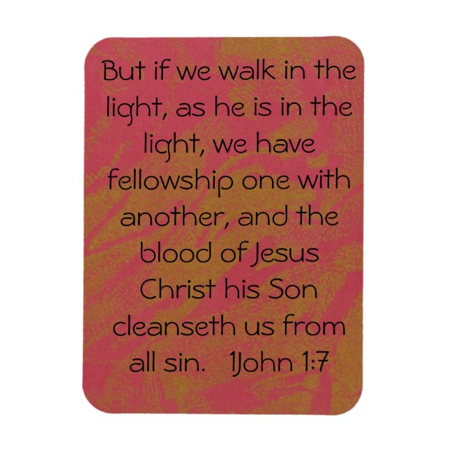 1John1:17 scripture magnet (Vertical)