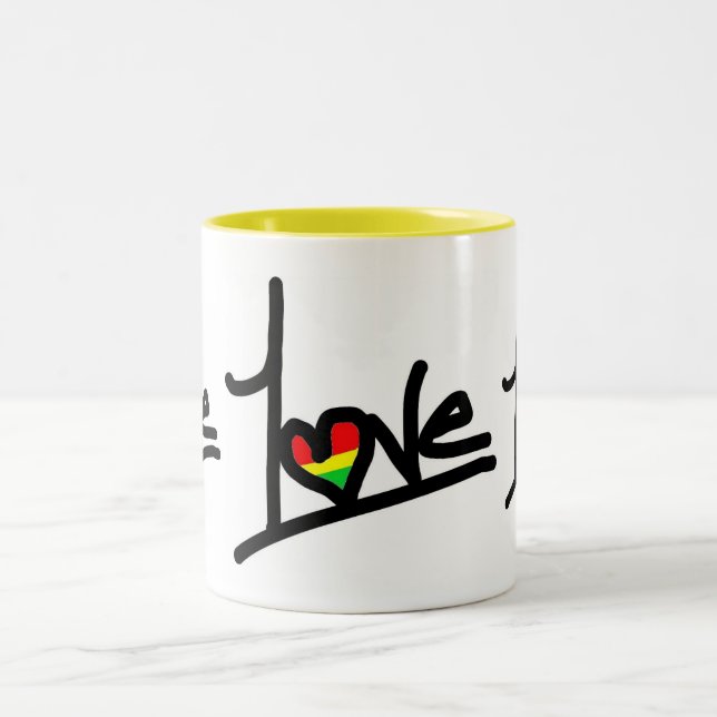 1Love Two-Tone Coffee Mug (Center)