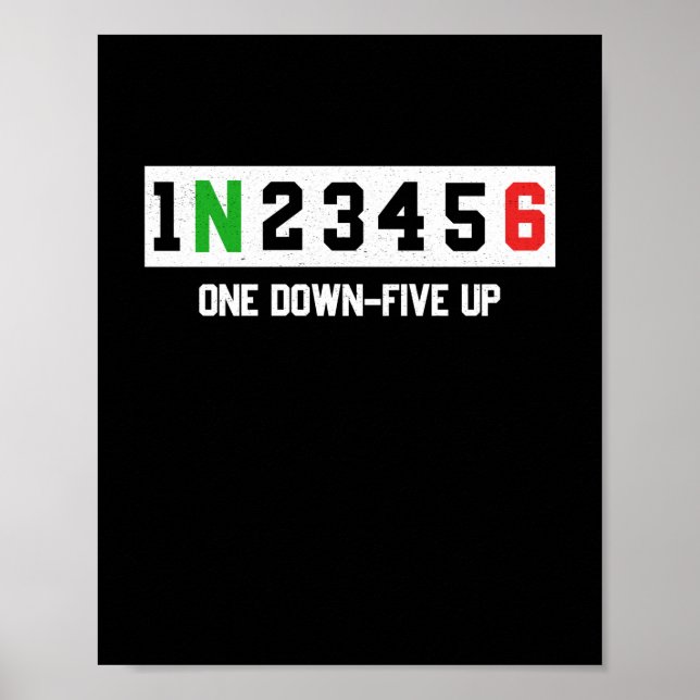 1N23456 Motorcycle Shift Biker Motorcyclist Poster (Front)