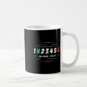 1n256 1 Down 6 Up Motorcycle Racing Biker Gift  Coffee Mug