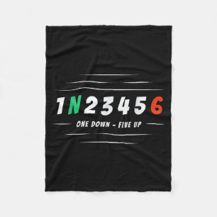 1n256 1 Down 6 Up Motorcycle Racing Biker Gift Fleece Blanket