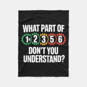 1n256 Motorcycle Shift Biker Motorcyclist Fleece Blanket