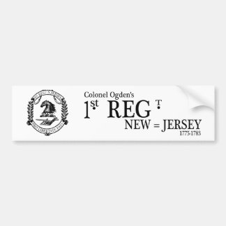 1NJ Logo Bumper Sticker