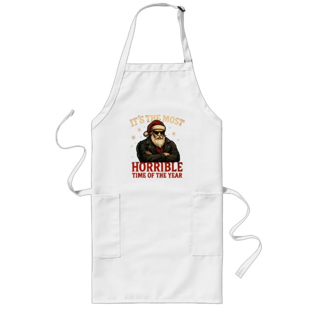 1nkFury - Horrible time of the year Santa Long Apron (Front)