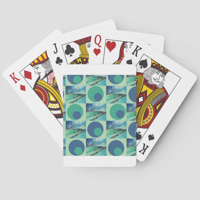 1One Imagination place pattern Playing Cards (Back)