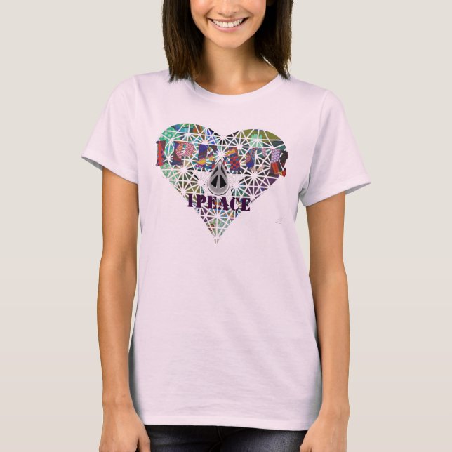 1PEACE "heartSTAR" T-Shirt (Front)