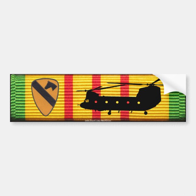 1re division de cavalerie. Sticker pour pare-chocs (Devant)