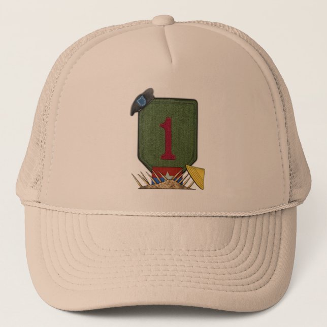 1re division d'infanterie Casquette de timbres de  (Devant)