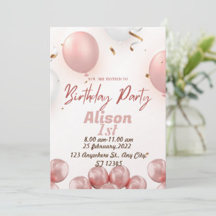 1re invitation anniversaire