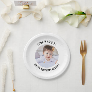 1st 2nd 3rd 4th 5th 6th 7th 8th 10th 20th Birthday Paper Plate