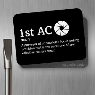1st AC Definition - Film Crew 3" x 4" Flex Magnet