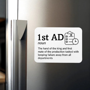 1st AD Definition - Filmmaker 3" x 4" Flex Magnet