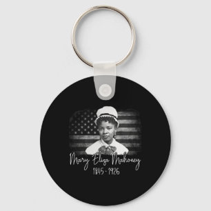 1st African American Nurse Black History Month Mar Keychain