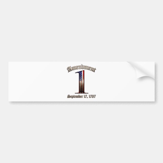 1st Amendment Bumper Sticker (Front)