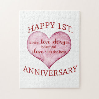 1st. Anniversary Jigsaw Puzzle