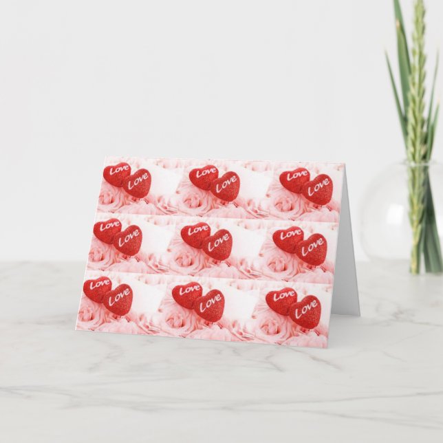 "1st ANNIVERSARY" LOVE IS GOING OUT TO "YOU" Card (Front)