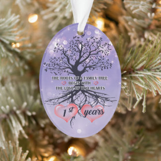 1st Anniversary Ornament | Unique gift idea