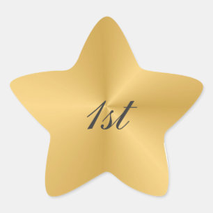 1st Anniversary Star Sticker