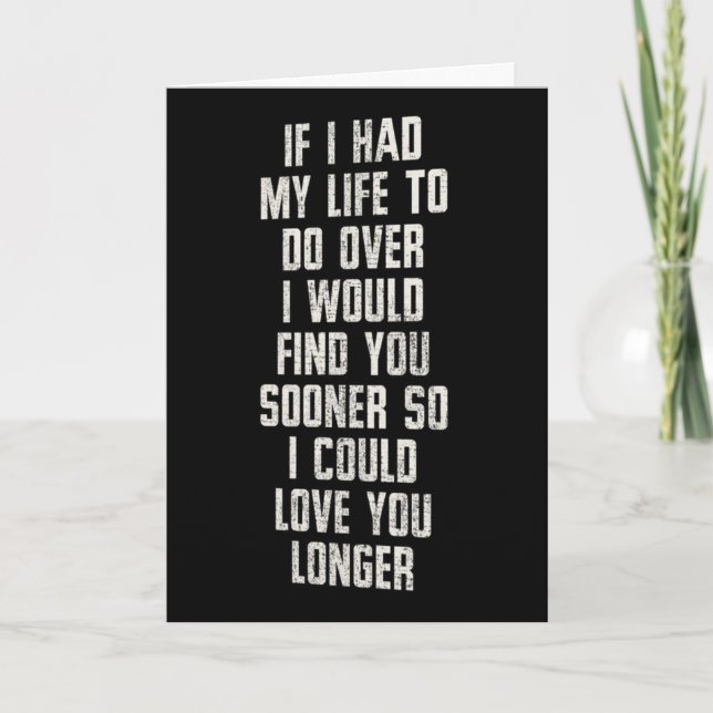 1st ANNIVERSARY WISH I'D MET YOU SOONER Card (Front)