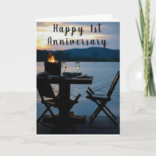 1st ANNIVERSARY WISHES TIME TO CELEBRATE *US* CARD