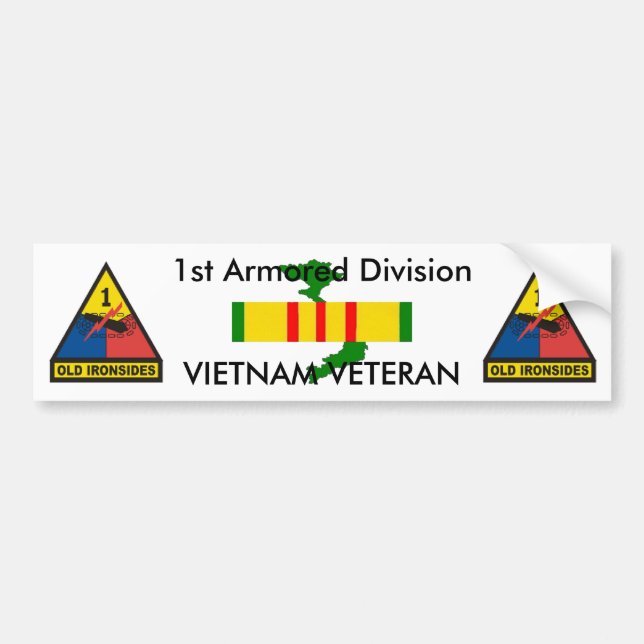 1st Armoured Div bumper sticker (Front)