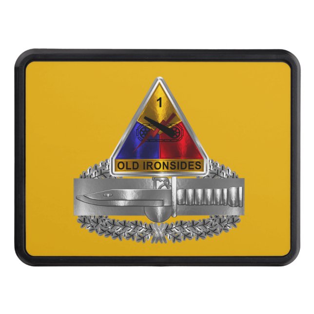 1st Armoured Division “Combat Action Badge” Trailer Hitch Cover (Front)
