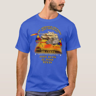 1st Armoured Division Ft Bliss TX M1 M2 w Fire X T-Shirt