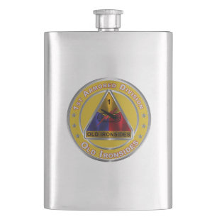 1st Armoured Division Hip Flask