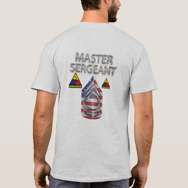 1st Armoured Division Master Sergeant T-Shirt (Back)