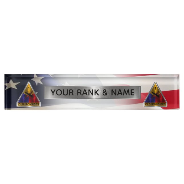 1st Armoured Division  Nameplate (Front)