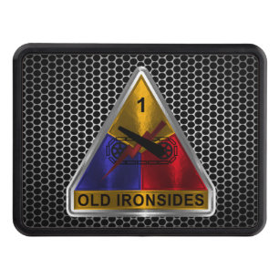 1st Armoured Division “Old Ironsides” Custom Patch Trailer Hitch Cover