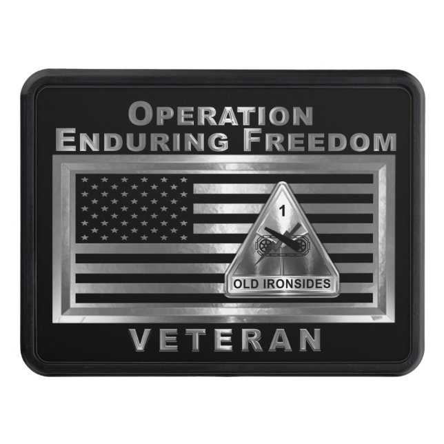 1st Armoured Division Operation Enduring Freedom Trailer Hitch Cover (Front)